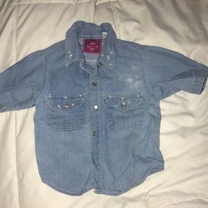 Child’s denim pearl beaded jacket